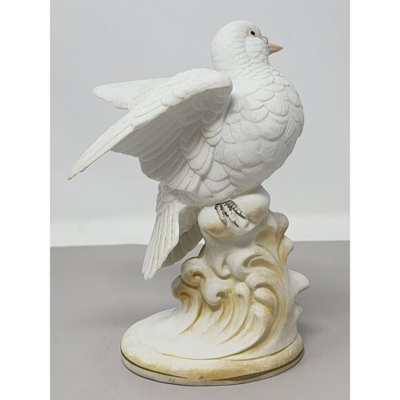 Vintage Lefton Porcelain “White Dove” KW 4097 Figurine Sculpture - Picture 3 of 16